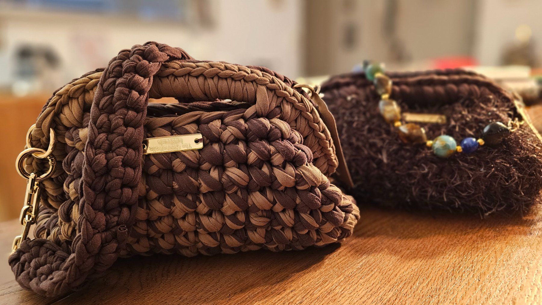 Borse da donna: Brauner trendiger Clutch Unikat – Nuovo e nell'imballaggio originale da Fehraltorf venduto da lisam16 7