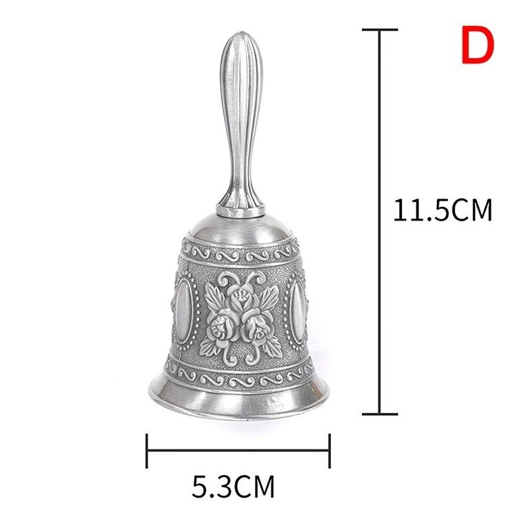 WEDO Tischglocke Schwarz – Signalglocke Mit Metallunterteil, Druckauslöser, 8,5 Cm Durchmesser