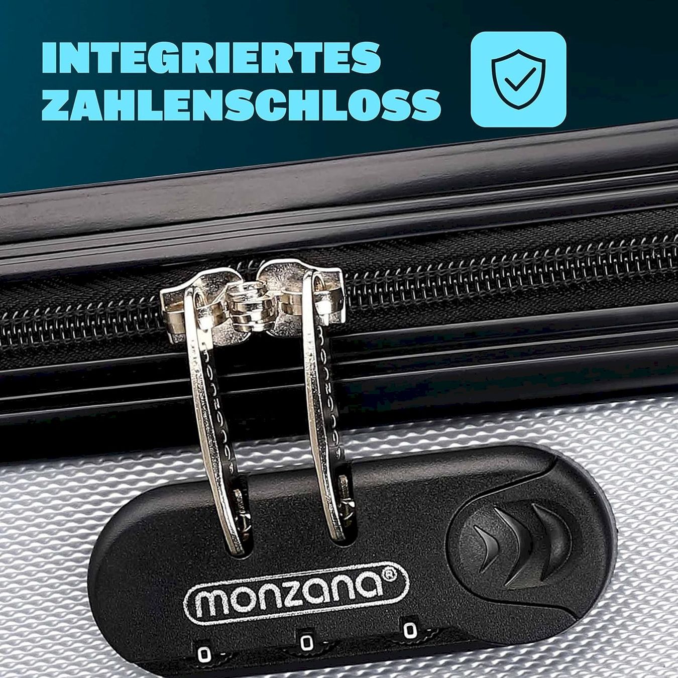 Valigie: Monzana 4er Koffer Set Baseline Silber – Nuovo e nell'imballaggio originale da Bottighofen venduto da zaap 4