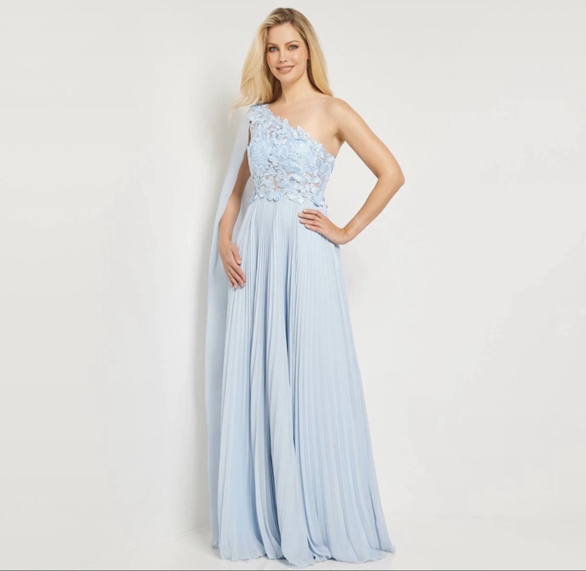 Vestiti: Abendkleid one-shoulder hellblau Spitze Grösse 38 neu – Nuovo e nell'imballaggio originale da Schlatt ZH venduto da xhesiesi 4