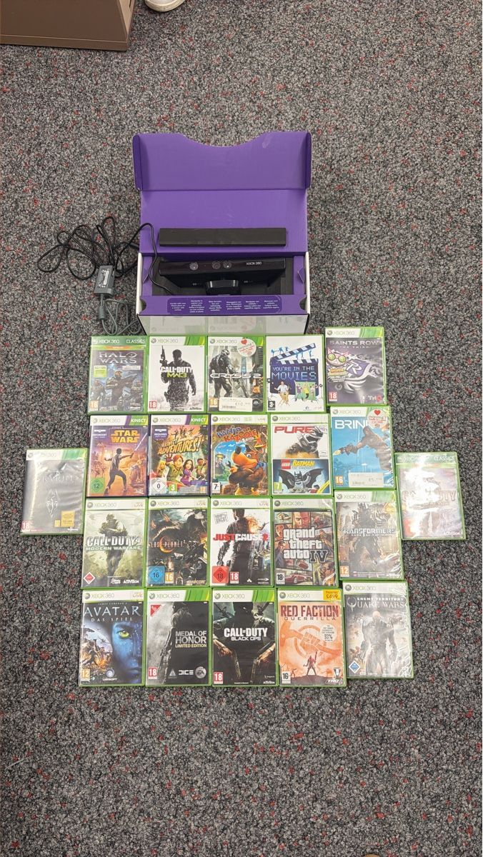 Giochi: Xbox 360 Kinect Sensor mit 22 Spielen gebraucht – Usato da Horw venduto da trialu