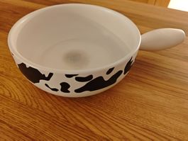 Fondue - Caquelon mit Kuhmuster