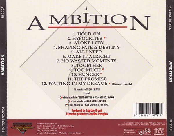 CDs: Ambition  – Ambition  AOR / HARD ROCK – D'occasion à Gingins par Demonseed 1