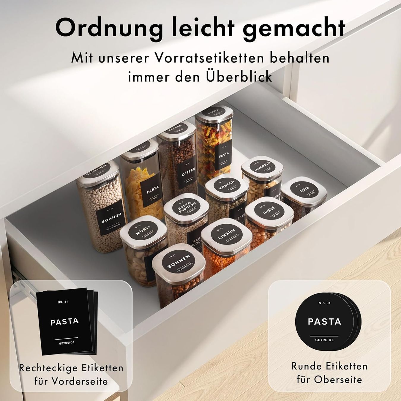 Bicchieri: Vorratsgläser Set mit Edelstahl Deckeln – Nuovo e nell'imballaggio originale da St. Gallen venduto da sch_zsz7 2