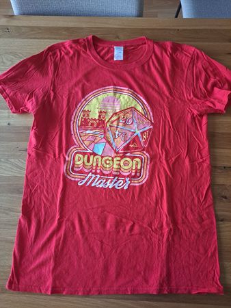 Dungeon Master T-Shirt, rot, Grösse L