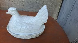 Poule vintage Portemerion blanche - objet collector