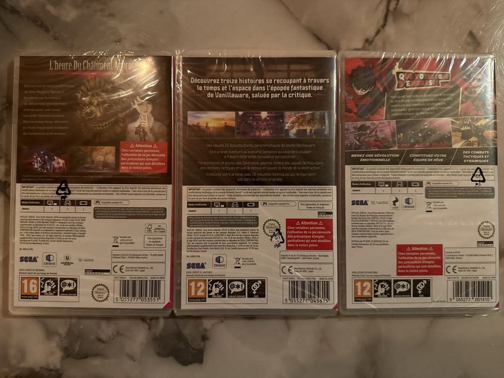 Pack de 3 Jeux Nintendo Switch Atlus (Neu und originalverpackt) in ...