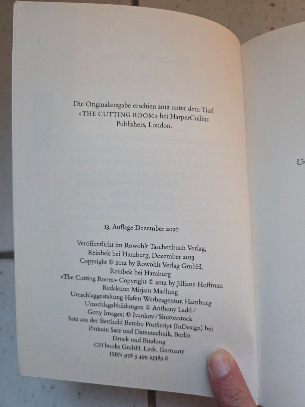 Libri: Jilliane Hoffman - Argus – Usato da Bergdietikon venduto da Tanne_10 3