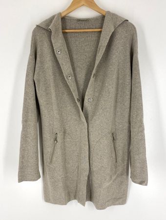 Nile lange Sweatjacke aus Baumwolle mit Kapuze
