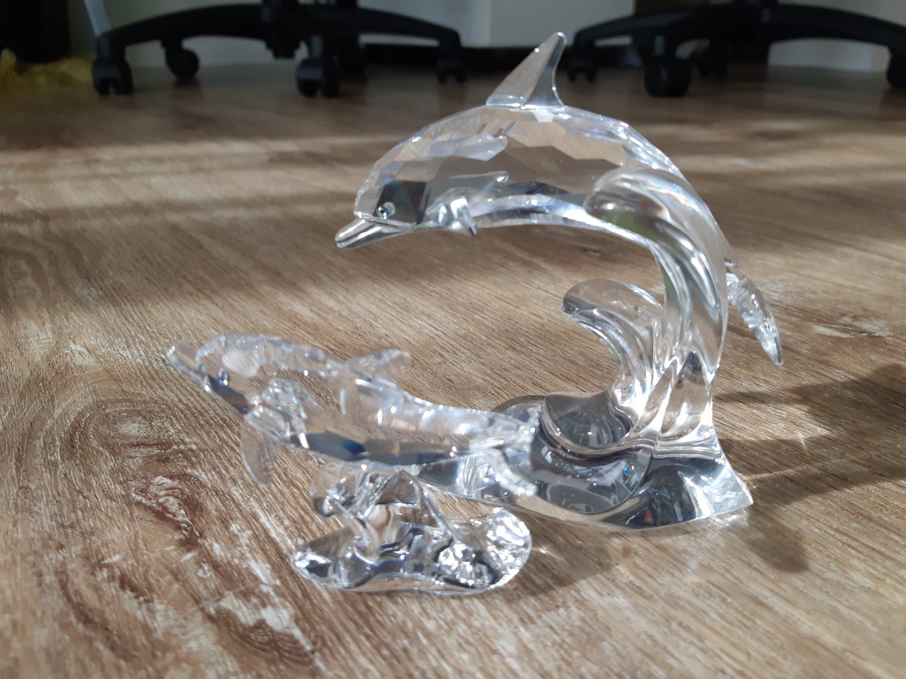 Swarovski Statuette: Swarovski Delphin / Delfin Mutter mit Junges / Baby – Nuovo (secondo la descrizione) da Thierachern venduto da Shila99
