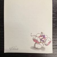 Vintage Diddl Haftnotizblatt «Hafti» Diddl und Diddlina