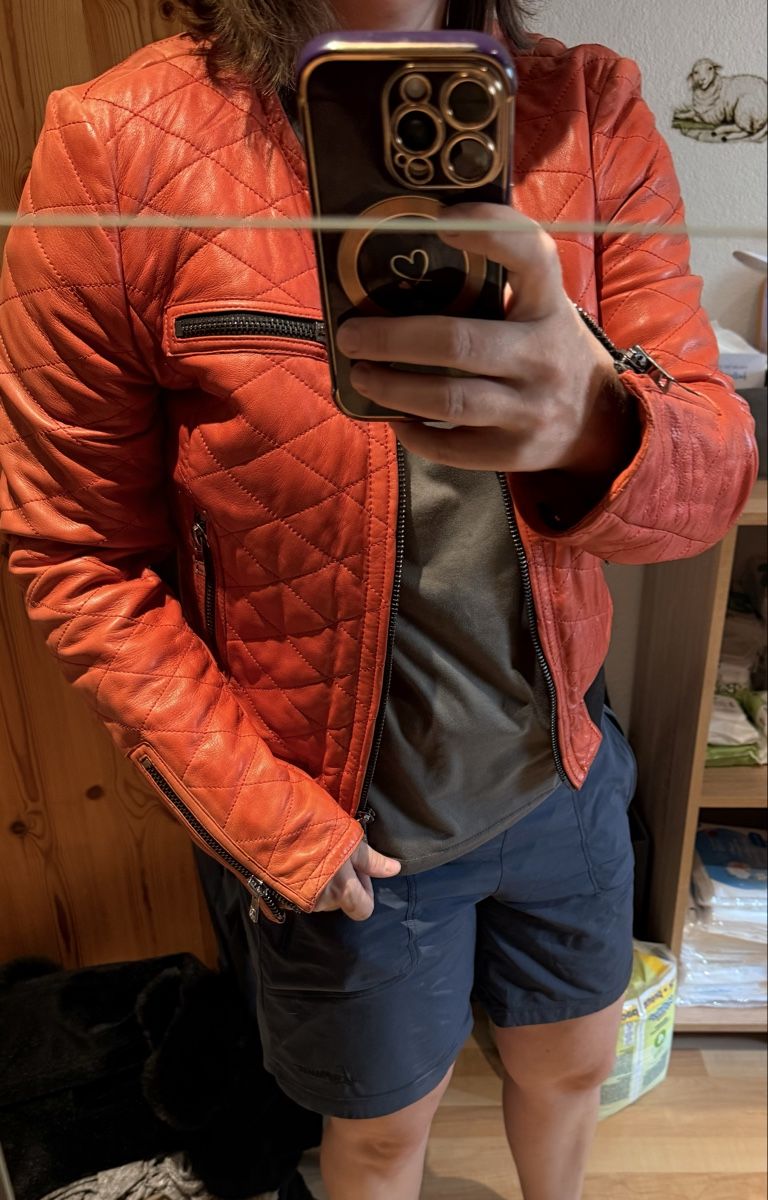 Marc Cain Jacken: MARC CAIN LEDER JACKE – Neu (gemäss Beschreibung) aus Samnaun-Compatsch von obe_8hyy