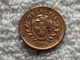 1 centime/rappen 1915