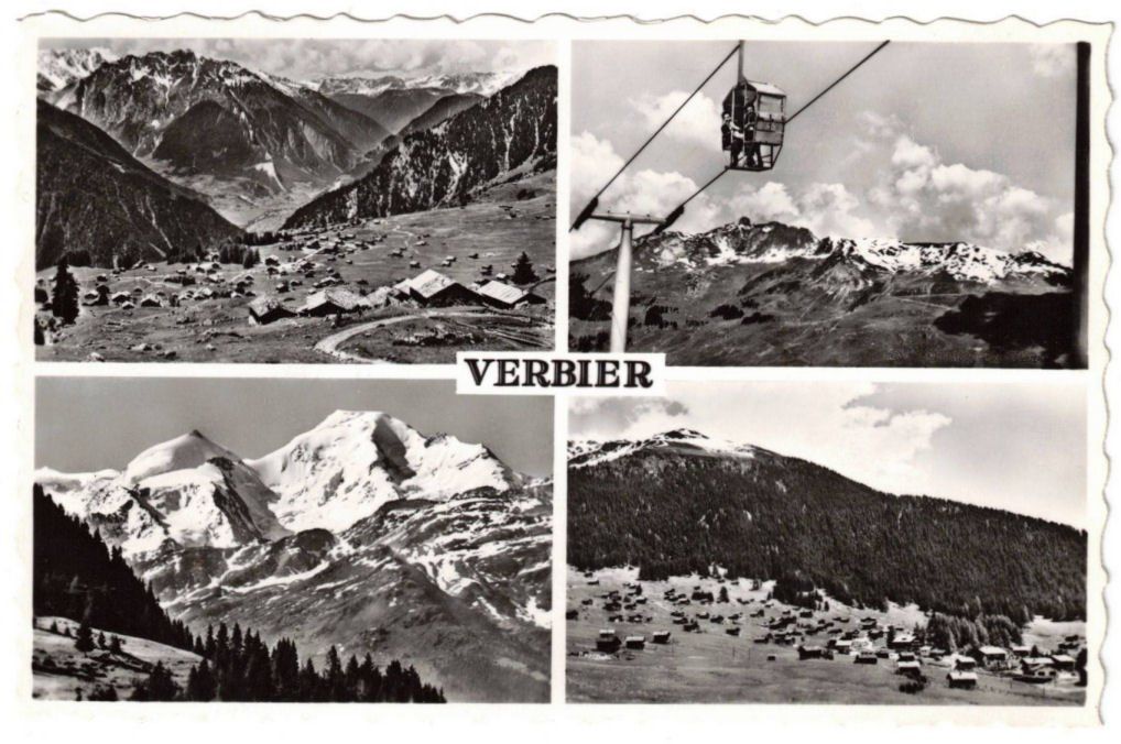 Cartoline postali: Verbier - 4 Bild AK – Usato da Binningen venduto da Mountainrider