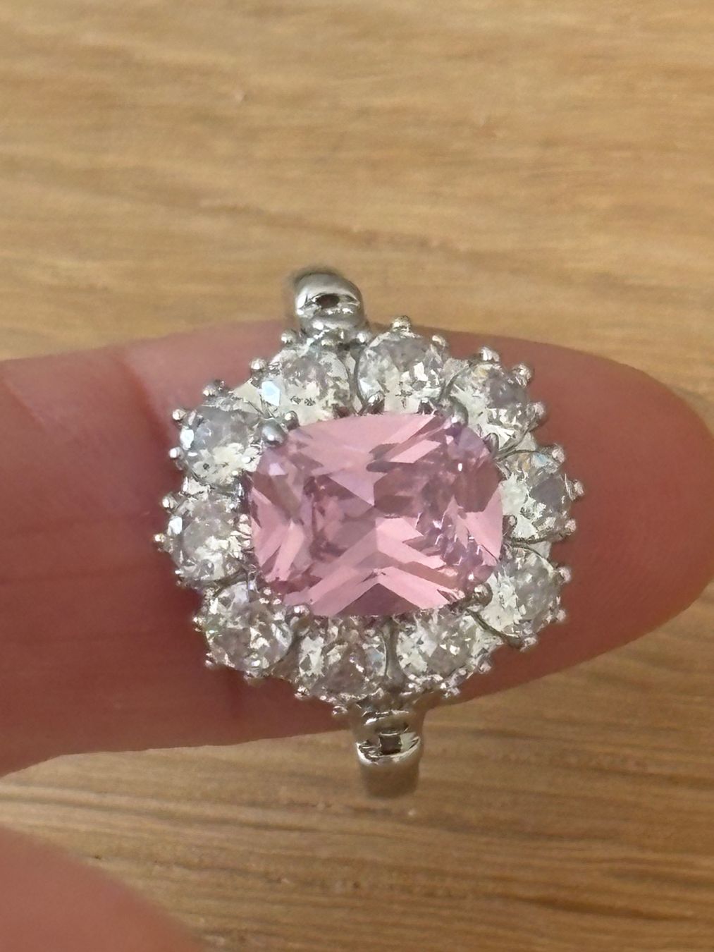 Anelli: Luxus Elegante Gr.19/9 Ring Farbe: Silber/Rosa – Nuovo (secondo la descrizione) da Biel-Bienne venduto da Roserosse13