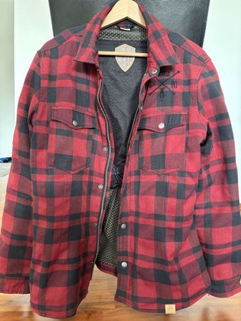 Herren Hemdjacke Holzfäller rot/schwarz Grösse L Top Zustand