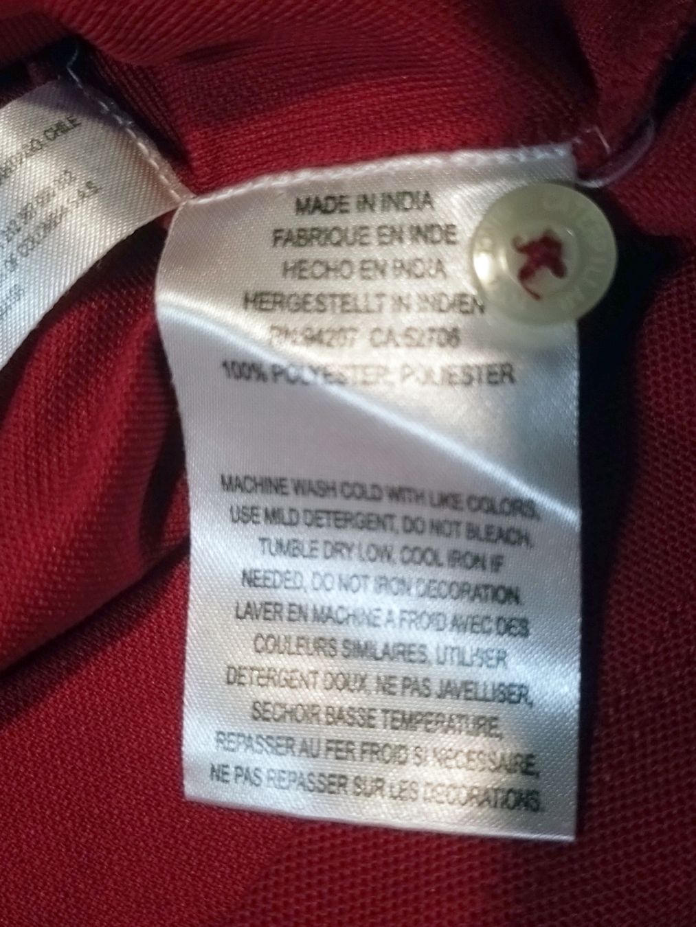 Magliette Polo: Polo CAT bordeaux Taille M, comme neuf! – Usato da Farvagny-le-Grand venduto da LaCaverne 5