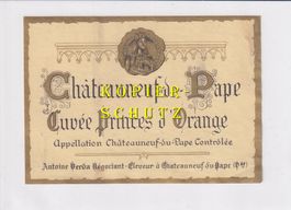 Etikette - Châteauneuf-du-Pape "Cuvée Princes d'Orange" /bd
