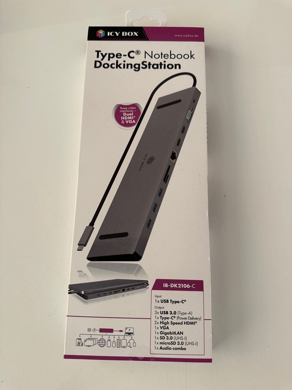 Docking station: ICY BOX IB-DK2106-C Multi-Dockingstation – Nuovo e nell'imballaggio originale da Schaffhausen venduto da el_wiesel