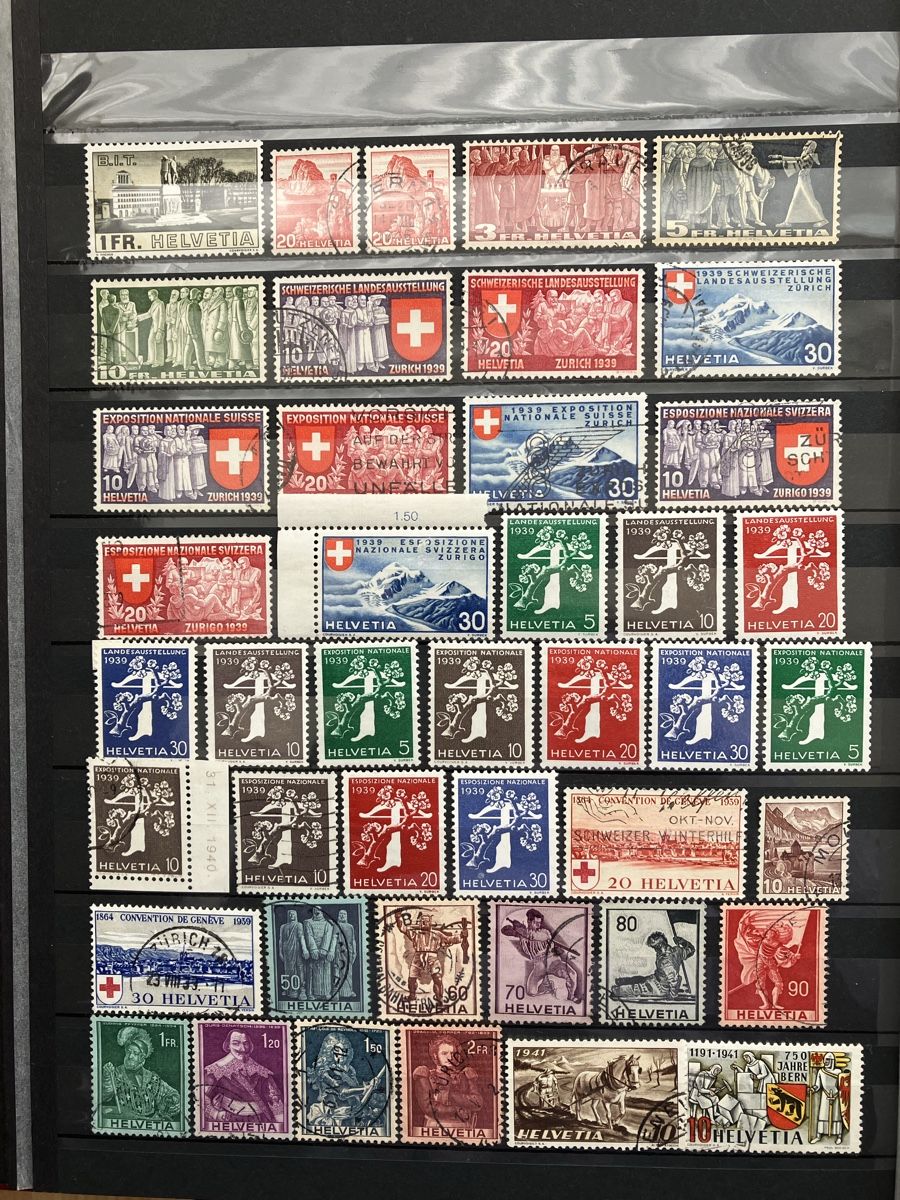Tutti i francobolli: Schweiz CH 1924-60 + Porto 5s – Usato da Cham venduto da Diablo1232 1