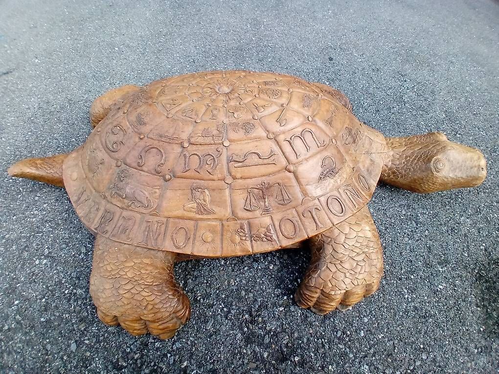 Statuette: Designer Holz Schildkröte ...... – Usato da Burgistein venduto da Ernte 3