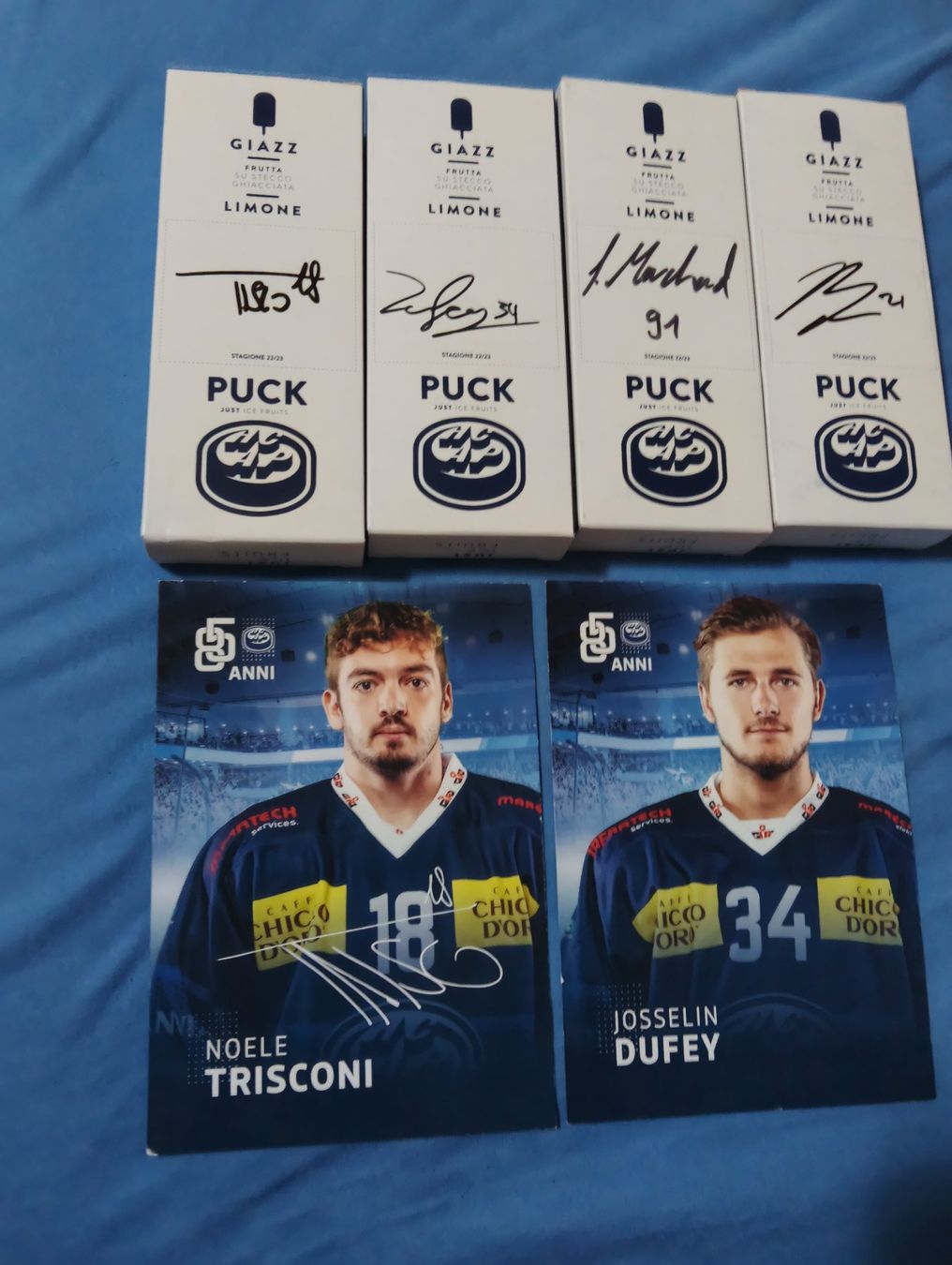 Autogramme: scatole gelati hcap autografate – Gebraucht aus Sigirino von acquila16