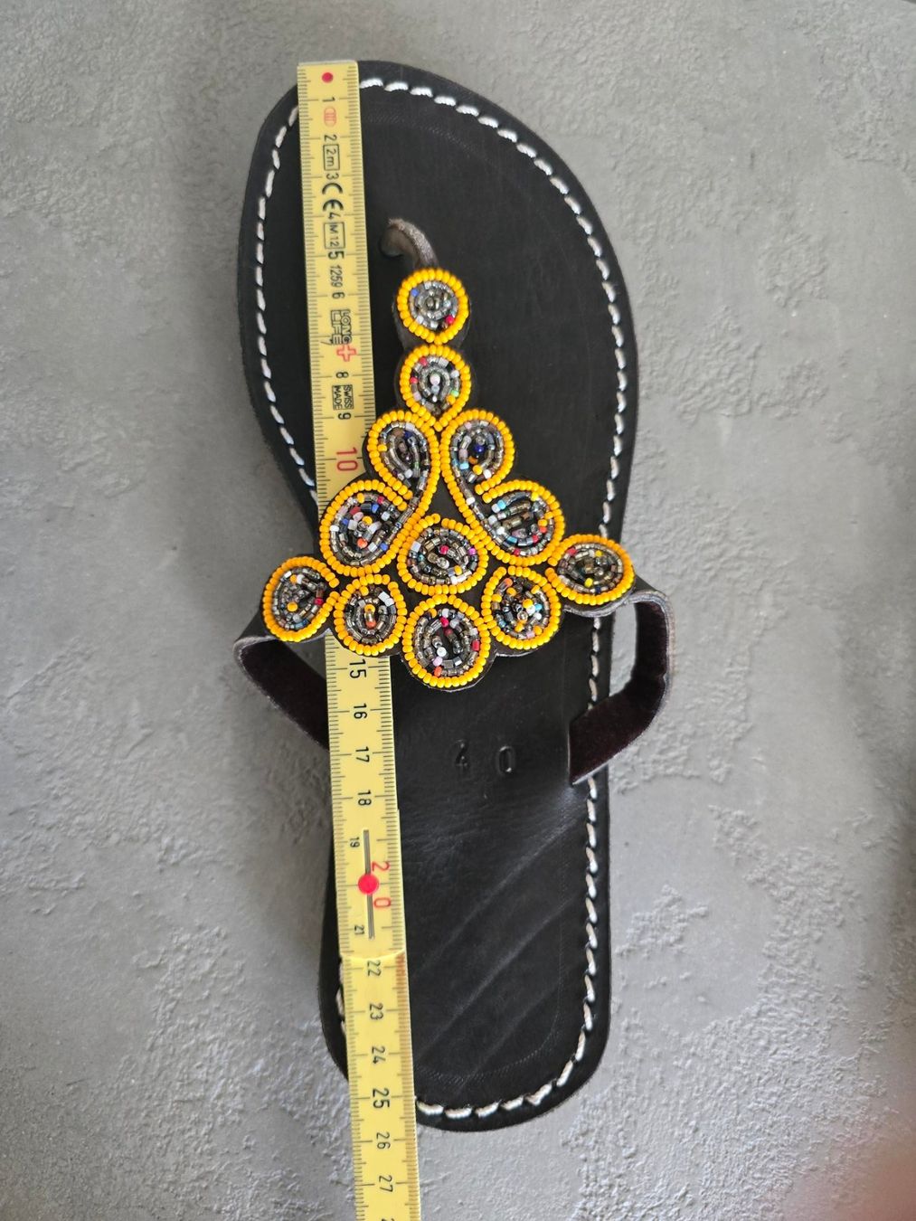 Chaussures femmes: Handgemachte Leder-Sandalen - Gelb Bunt 40 – Neuf avec emballage d'origine à Brione s. Minusio par Littleninja 3