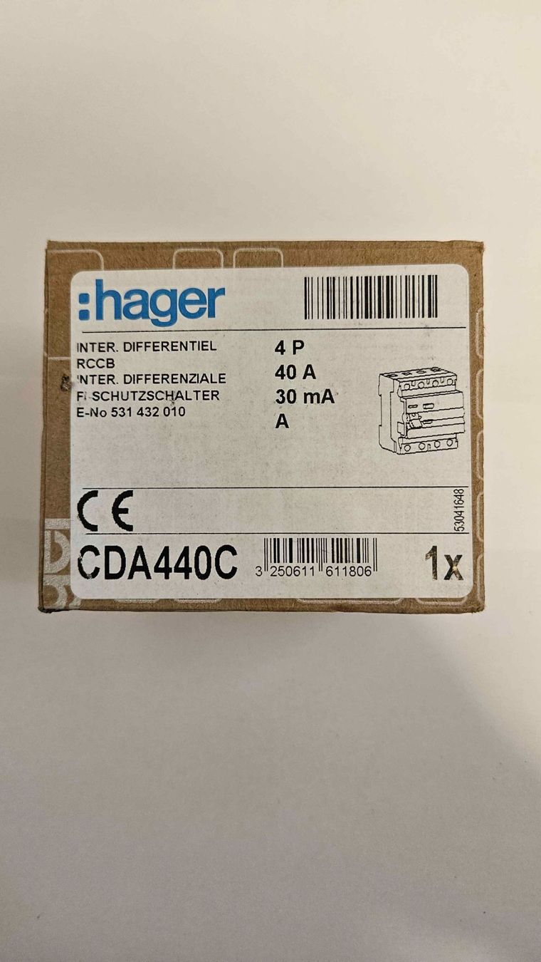Hager Interruttori: Hager CDA440C FI-Schutzschalter – Nuovo (secondo la descrizione) da Buochs venduto da D.Scheuber 1