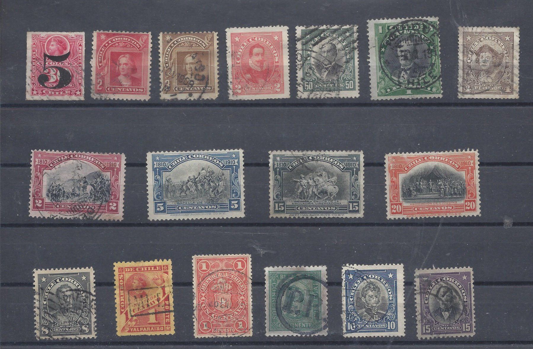 Tutti i francobolli: CHILI - timbres anciens – Usato da Les Valettes venduto da Nuba1