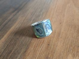 Silberring mit Perlmutt
