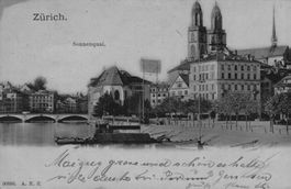 Alte Ansichtskarte Zürich, gel. 1902 nach Andermatt