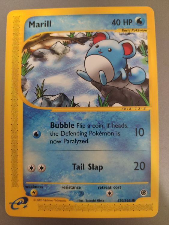 Pokemon Marill Expedition E Reader Card non holo nm (Neu (gemäss ...