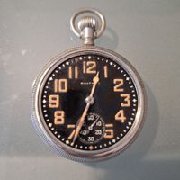 Waltham Premier 16s, USA, Silber Militär Taschenuhr, Ø 50mm