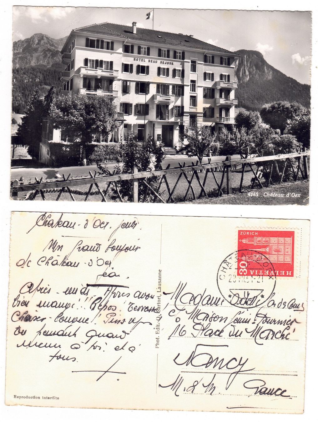 Cartes postales: Château d'Oex – D'occasion à La Tour-de-Peilz par amjust