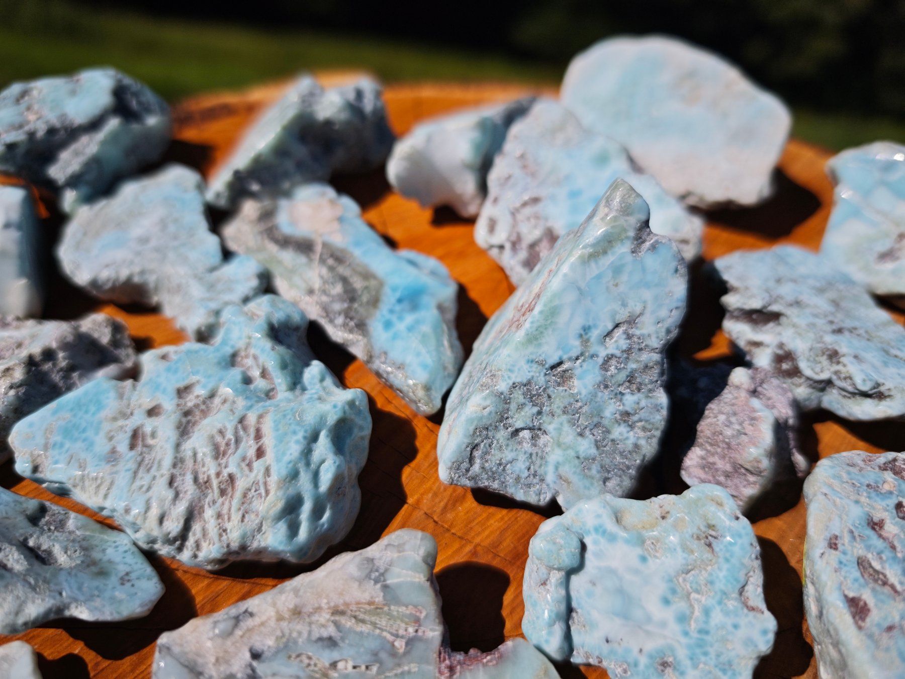 Mineralien & Heilsteine: Larimar Atlantisstein grosses Lot getrommelt 1.4kg – Neu (gemäss Beschreibung) aus St. Margrethen SG von Lichthueter 1