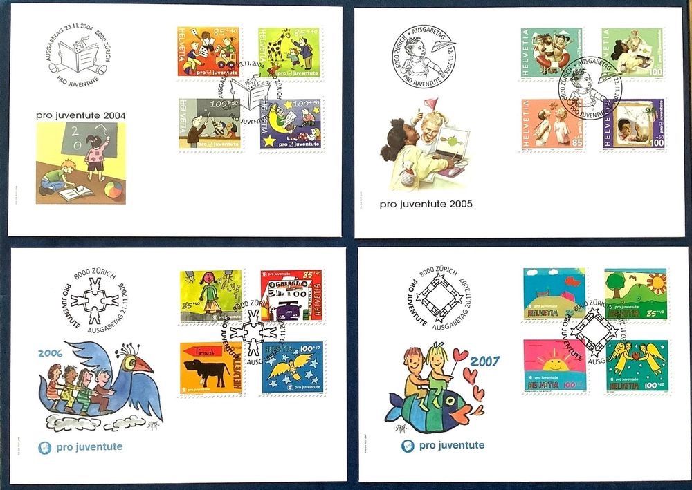 Tutti i francobolli: 2004 -05 / 06 / 07 - FDC Pro Juventute – Nuovo (secondo la descrizione) da Liestal venduto da Skunk02