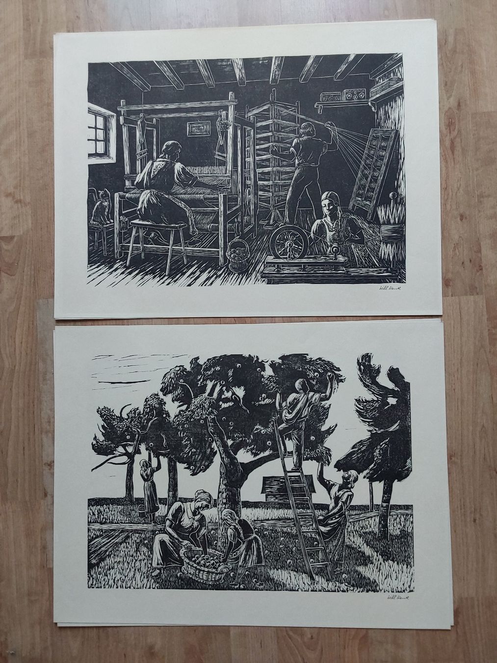 Posters & Illustrations: Willi Wenk. vollständig Mappe.Bilder 44x57cm. – D'occasion à Steinach par Chilli1957 8