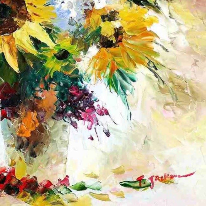 Riproduzioni & Creazioni: Abstract - The colorful flower vase – Nuovo (secondo la descrizione) da Larnaca venduto da KunstDepot24 4
