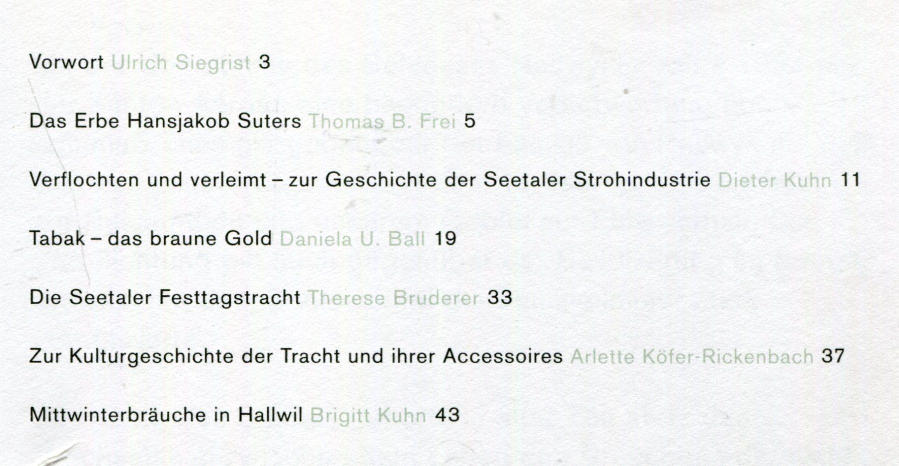 Libri: Seetal, Strohindustrie, Tabak, Trachten – Usato da Aarau venduto da Elmaar41 1