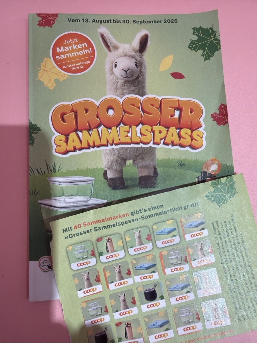 Coop Raccolte di bollini & punti: Coop Sammelpass mit 20 Marken – Nuovo e nell'imballaggio originale da Reichenburg venduto da masterofdesaster66
