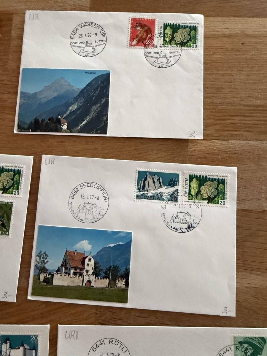 Enveloppes & pochettes d'envoi: Briefumschläge mit Postkarten URI – D'occasion à Goldach par Messerguru 5