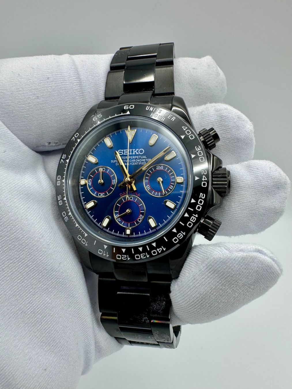 Orologi: Seitona Chronograph Midnight Black Edition – Nuovo e nell'imballaggio originale da Arnegg venduto da watch-shop 3