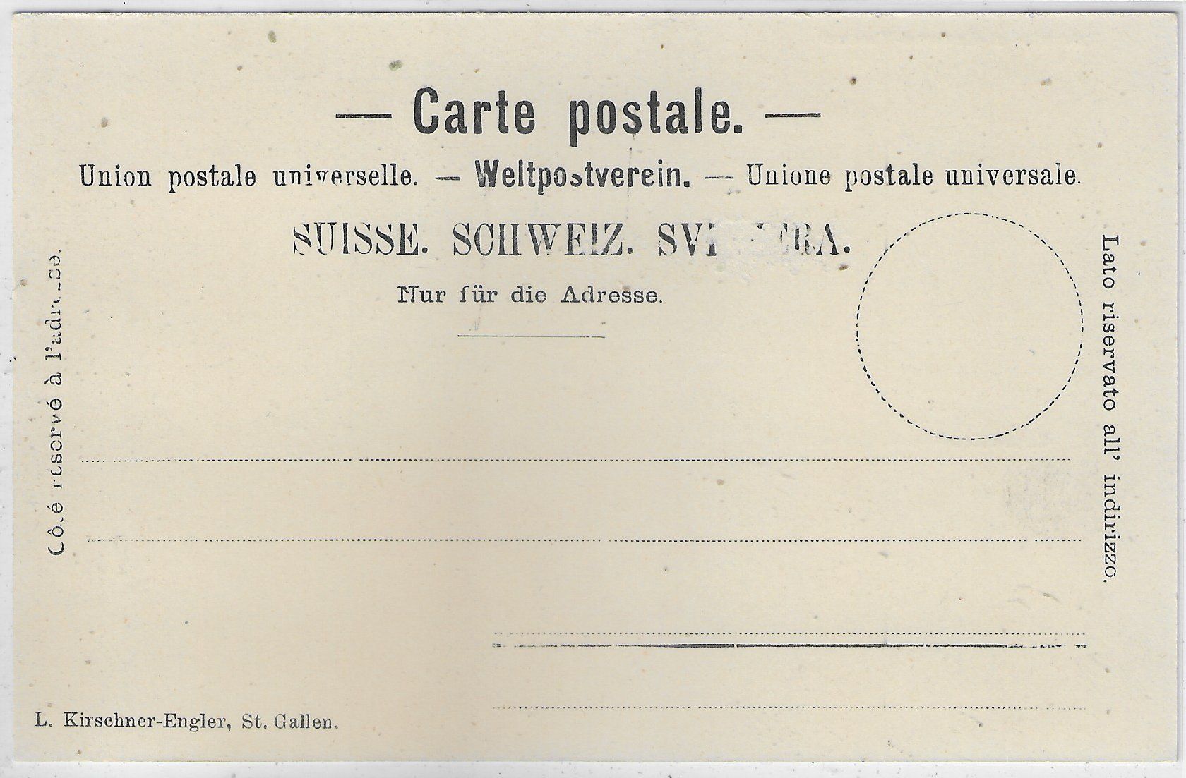 Cartes postales: St. Gallen - Industrie u. Gewerbe-Museum - Litho – D'occasion à Ettingen par Kartenplanet 1