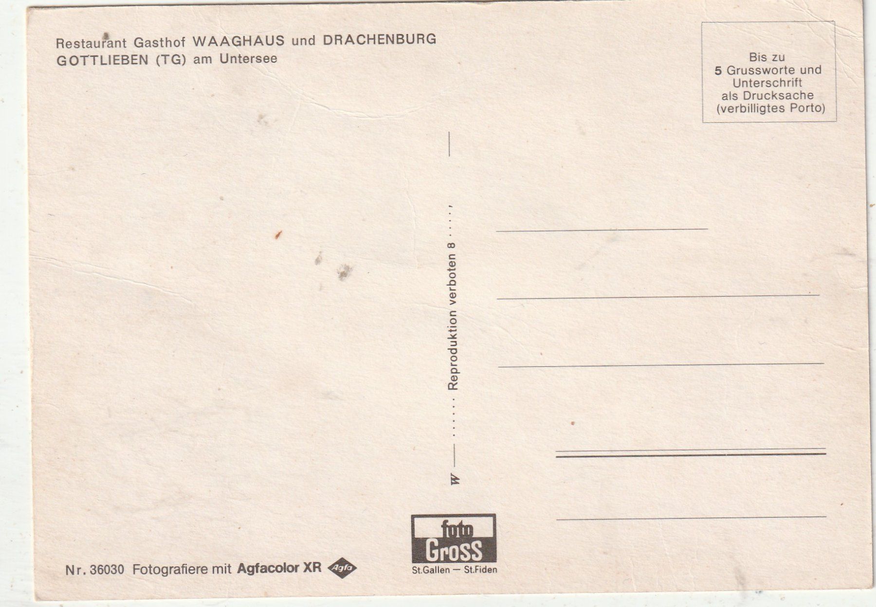Cartoline postali: Gottlieben TG – Usato da Lumbrein venduto da made02 1