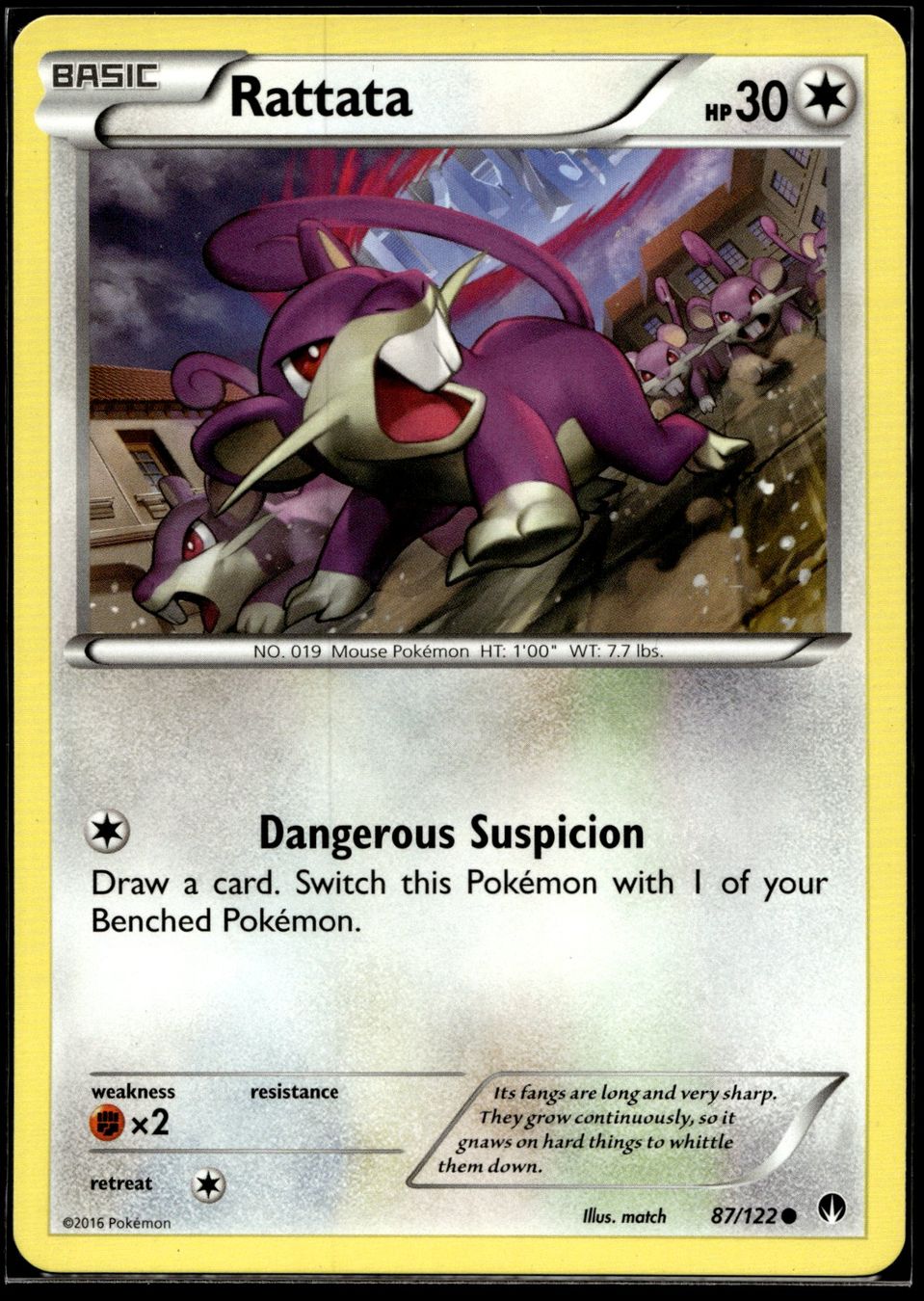 Pokémon Carte collezionabili: Rattata (BKP EN 87/122) – Usato da Affoltern am Albis venduto da Chiesa_5