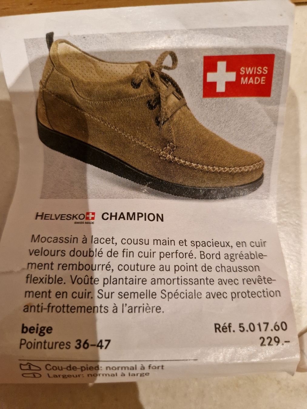Helvesko Scarpe da uomo: Mocassin à lacet neuf HELVESKO – Nuovo e nell'imballaggio originale da Villars-sur-Glâne venduto da Agnie80 1