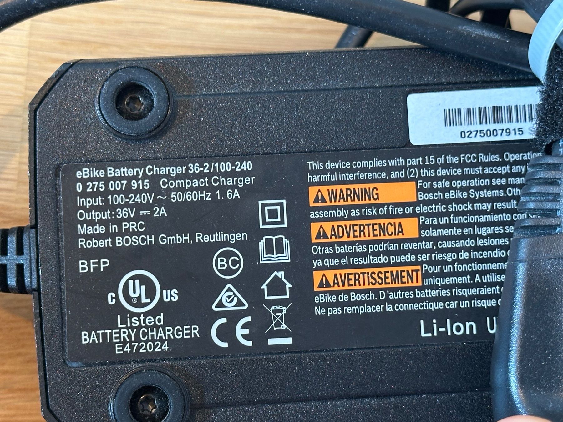 Bosch Chargeurs: BOSCH eBike Schnellladegerät – Neuf (Voir description) à Pfäffikon ZH par 0iB4F 1