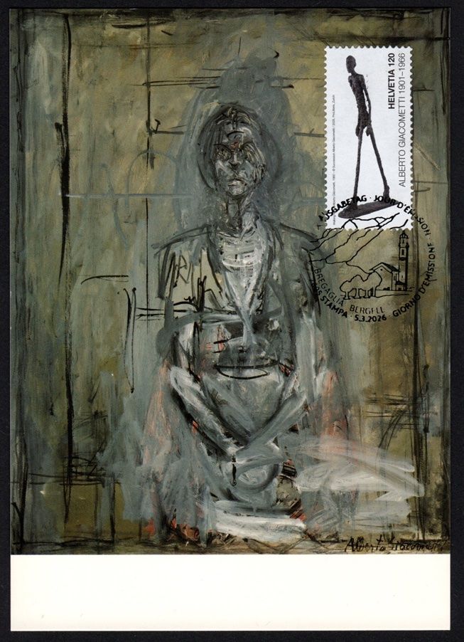 Alle Briefmarken: Maximumkarte Alberto Giacometti – Neu (gemäss Beschreibung) aus Dottikon von haeusibuh5