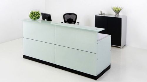 Scrivanie per ufficio: Empfangstheke DAVOS weiss – Nuovo e nell'imballaggio originale da Herbertingen venduto da jet-line-e-trade 3