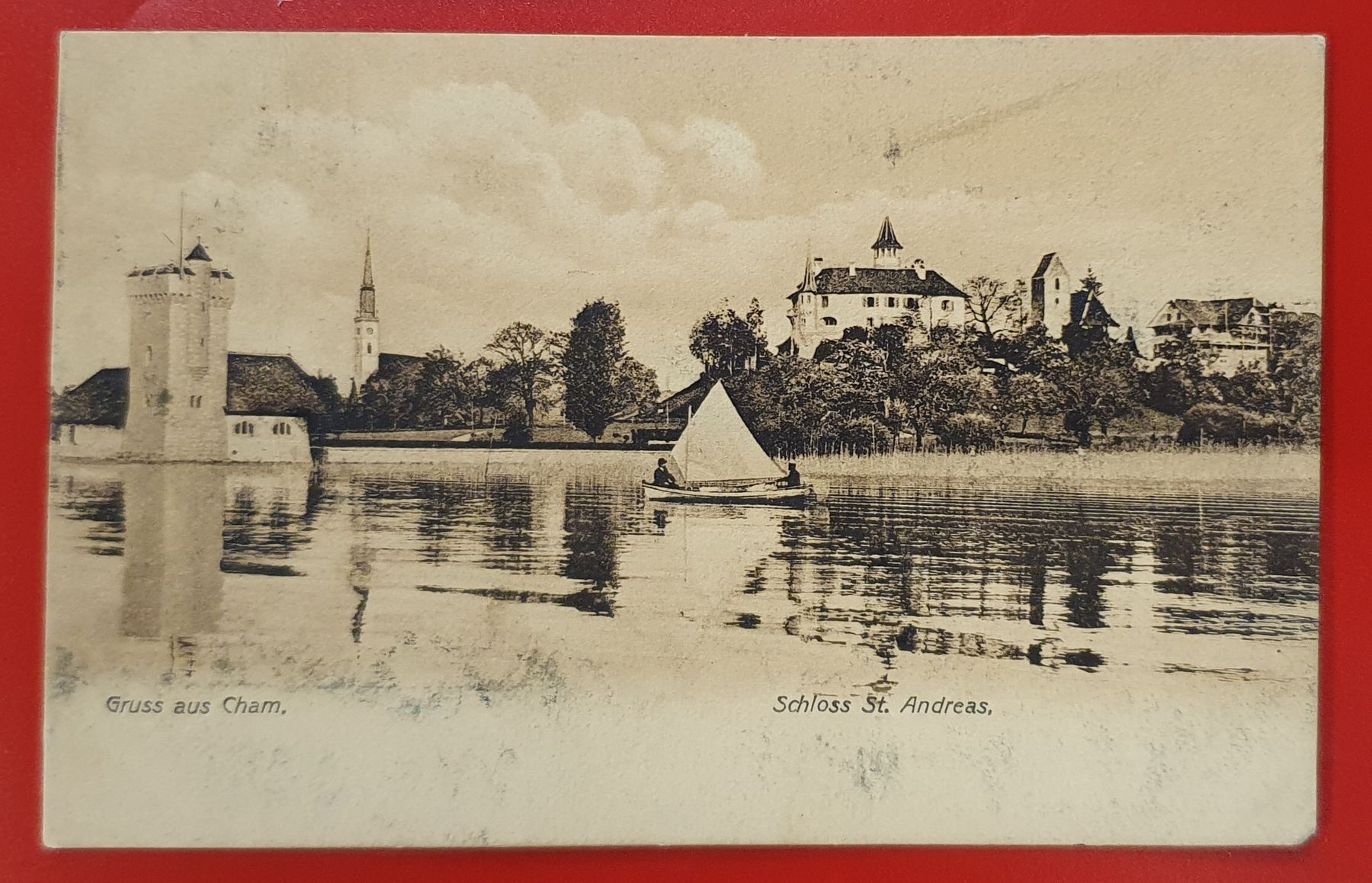 Ansichtskarten: 2 alte Ansichtskarten Schloss St. Andreas Cham – Gebraucht aus Kreuzlingen von Rschweiz1 3
